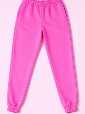 GAP Hot Pink Fleece Jogger Pants